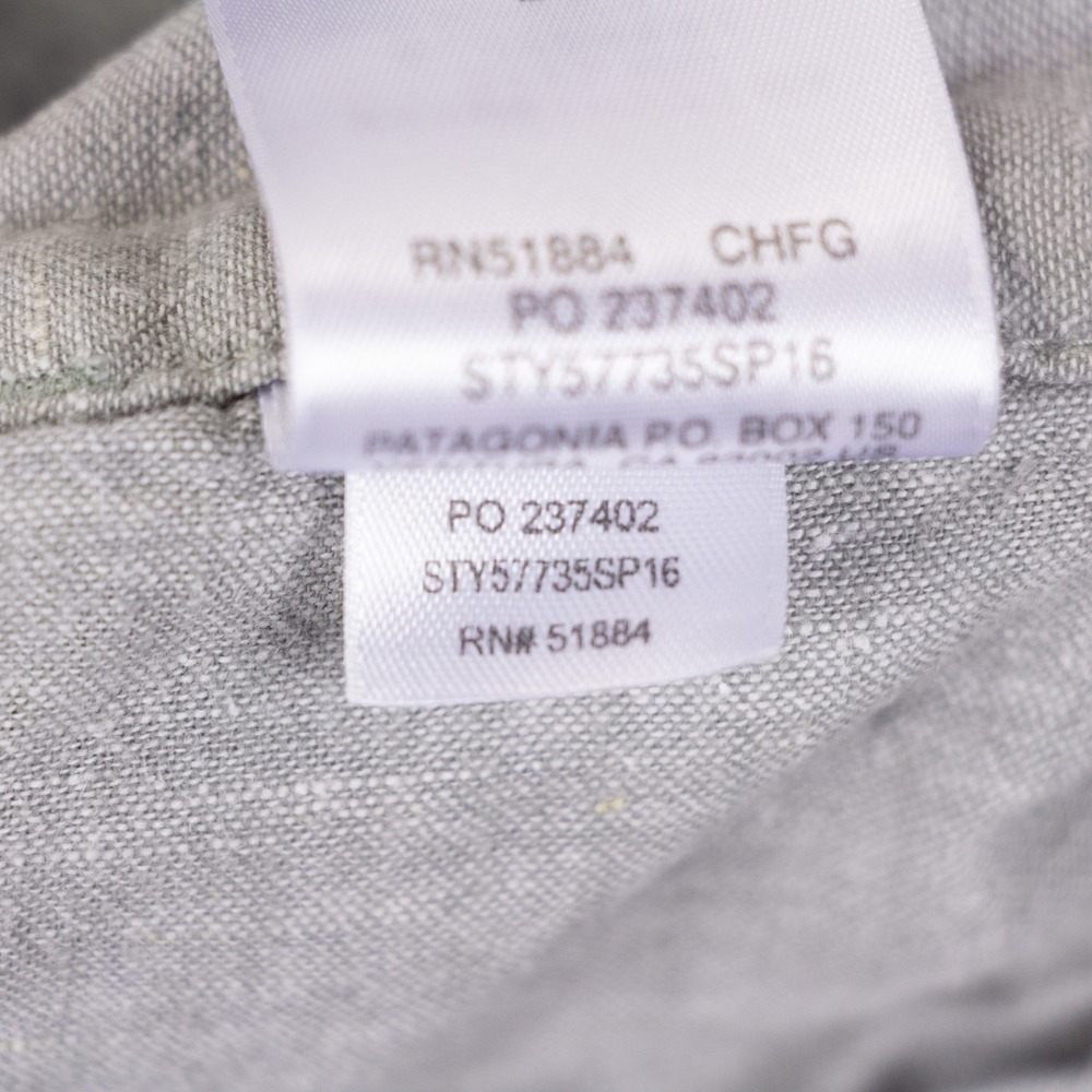 Patagonia Back Step Shorts Mens 38 Grey Hemp Cotton Breathable Flat Front 10" - Picture 7 of 12